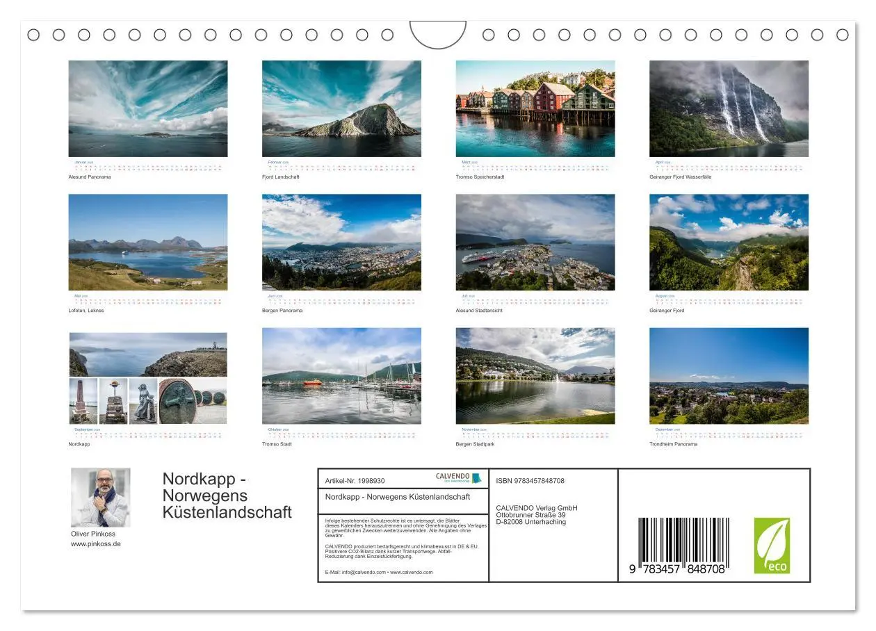 Bild: 9783457848708 | Nordkapp - Norwegens Küstenlandschaft (Wandkalender 2026 DIN A4...
