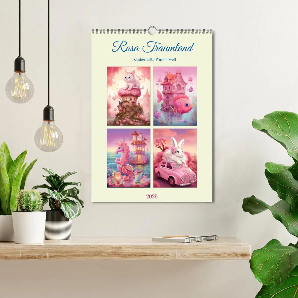 Bild: 9783516318708 | Rosa Traumland. Zauberhafte Wunderwelt (Wandkalender 2026 DIN A3...