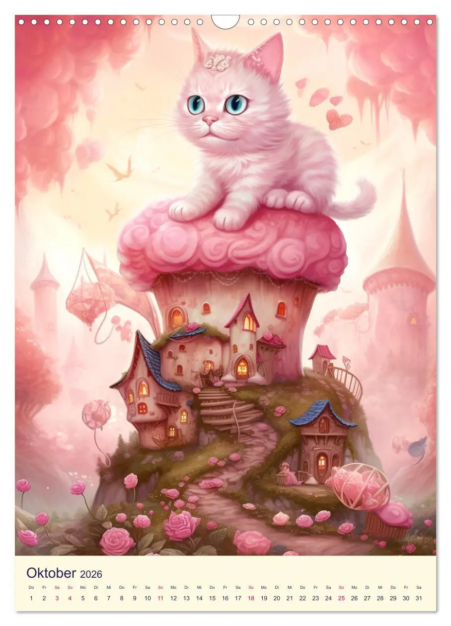 Bild: 9783516318708 | Rosa Traumland. Zauberhafte Wunderwelt (Wandkalender 2026 DIN A3...