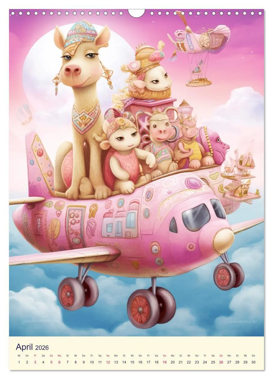 Bild: 9783516318708 | Rosa Traumland. Zauberhafte Wunderwelt (Wandkalender 2026 DIN A3...
