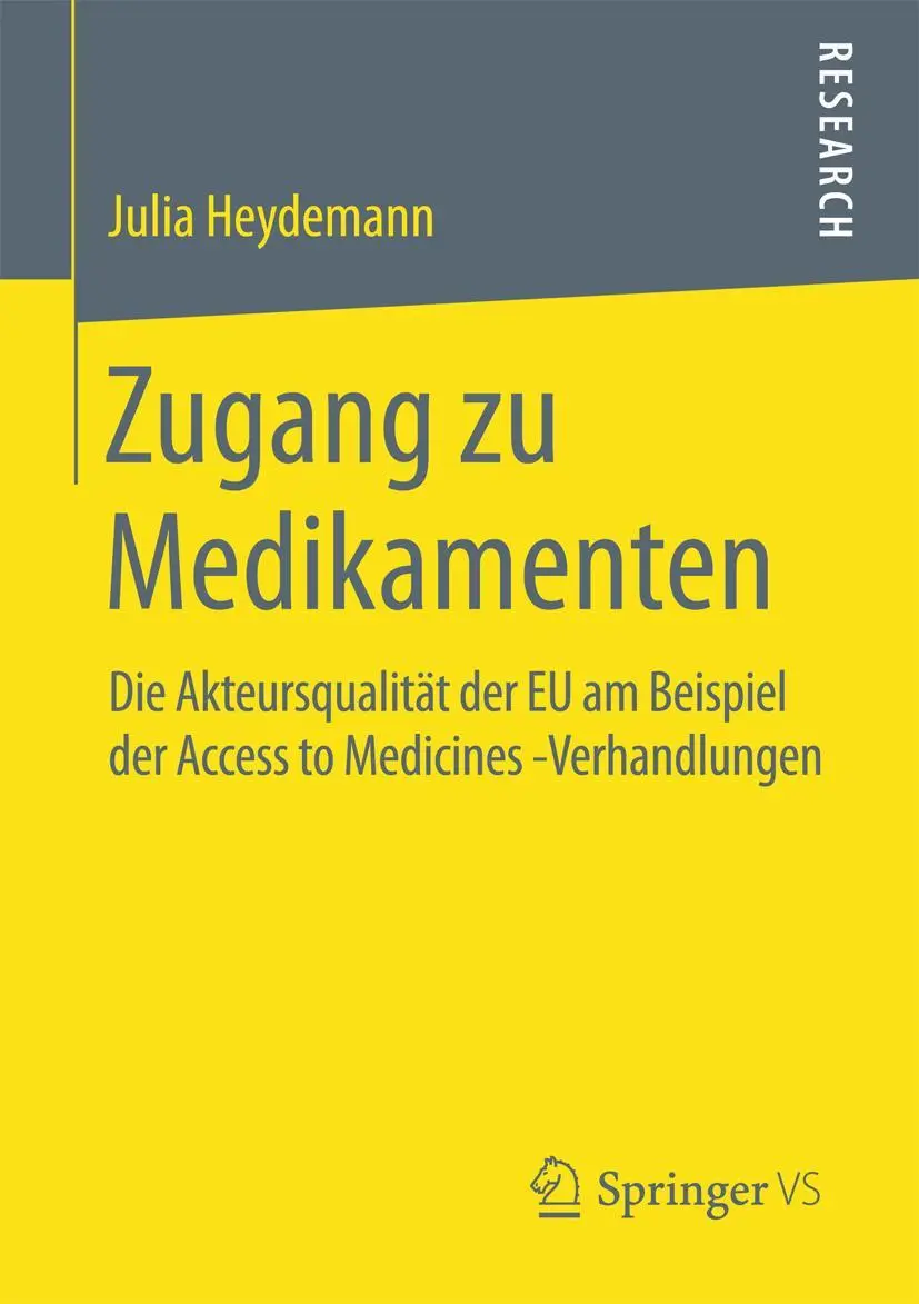 Cover: 9783658128708 | Zugang zu Medikamenten | Julia Heydemann | Taschenbuch | xxx | Deutsch