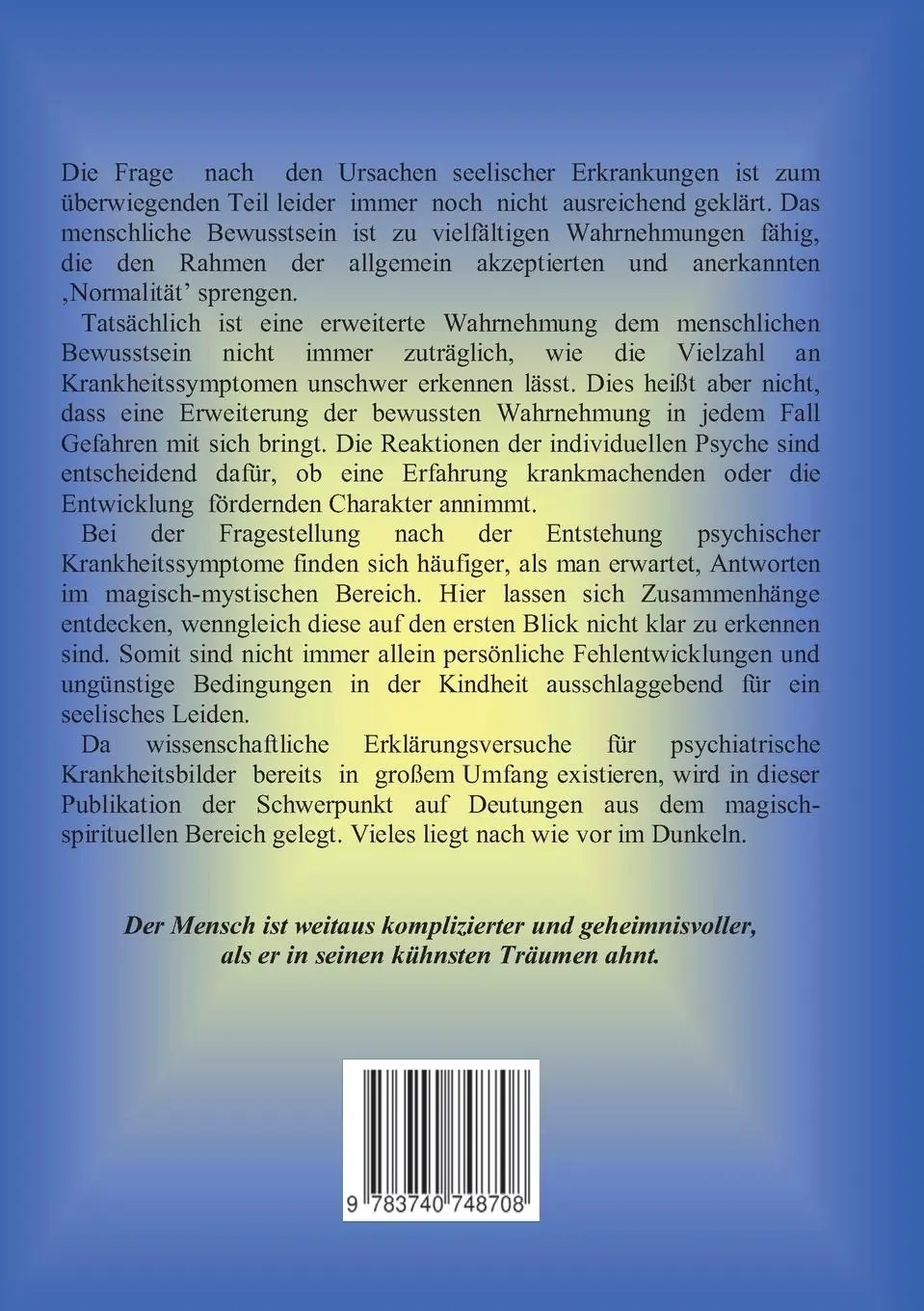 Rückseite: 9783740748708 | Seelische Abgründe | Birgit Waßmann | Taschenbuch | 312 S. | Deutsch