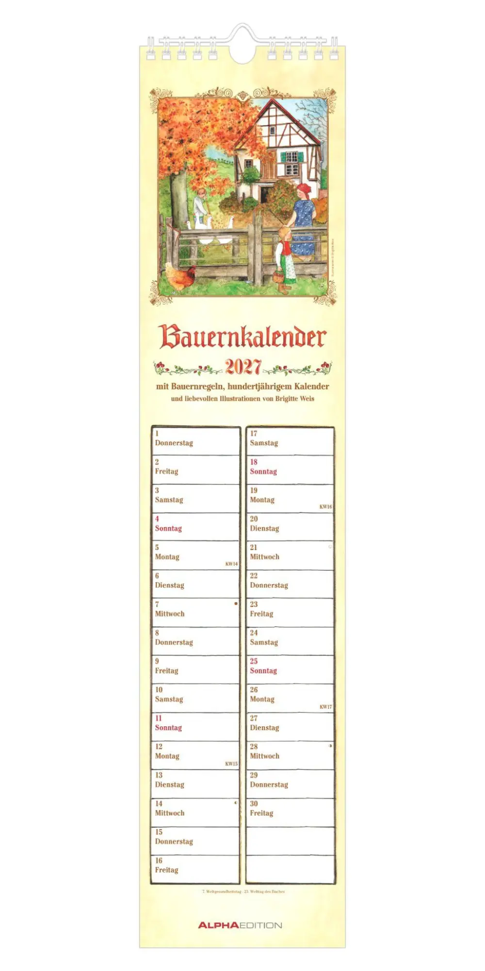 Cover: 4069095018808 | Bauernkalender 2027 | Neumann Verlage GmbH &amp; Co KG | Kalender | 14 S.