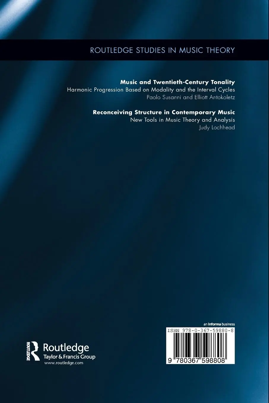 Rückseite: 9780367598808 | Reconceiving Structure in Contemporary Music | Judy Lochhead | Buch