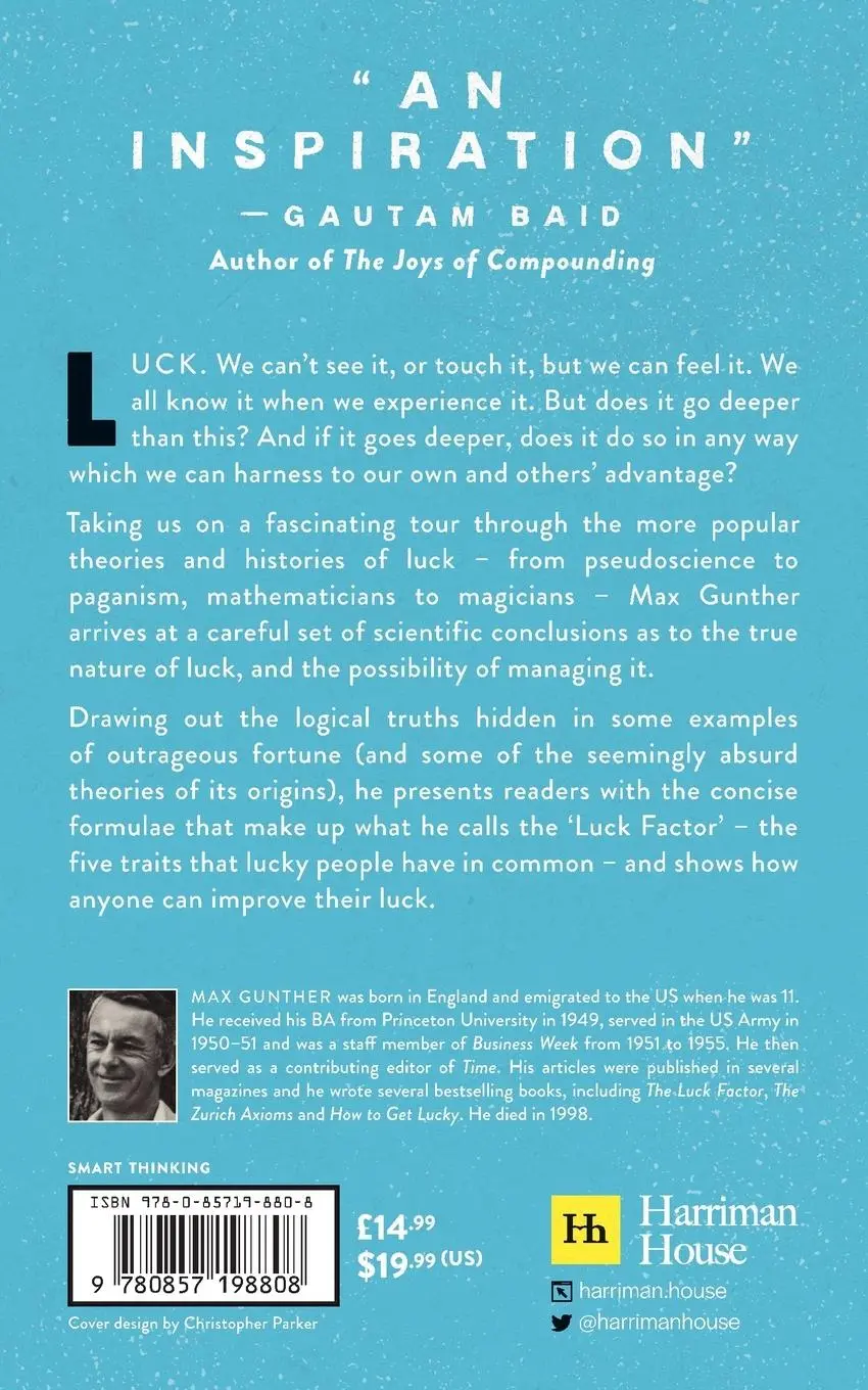 Rückseite: 9780857198808 | The Luck Factor | Max Gunther | Taschenbuch | Kartoniert / Broschiert