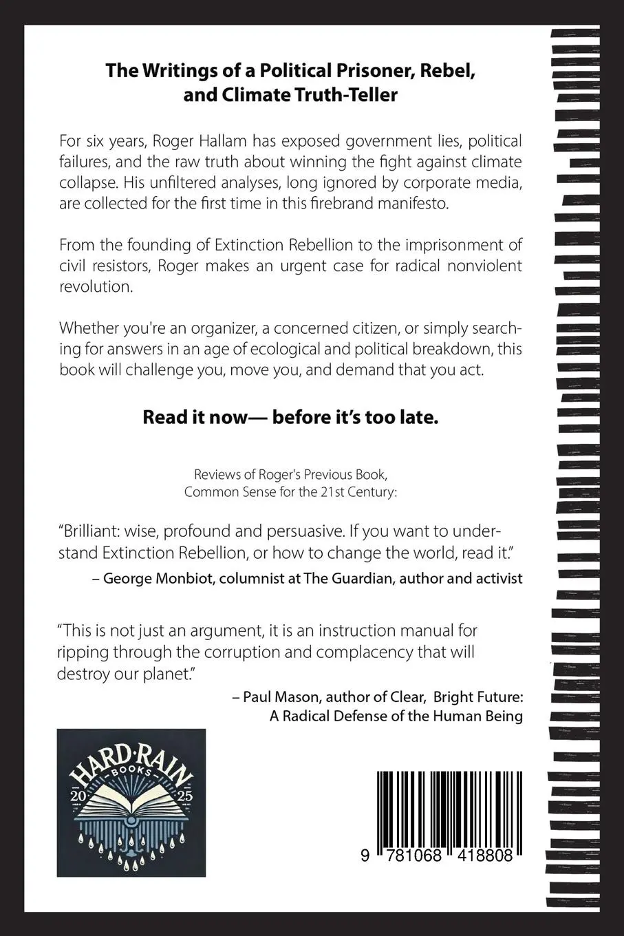 Rückseite: 9781068418808 | 50 Articles The Media Wouldn't Publish | Roger Hallam | Taschenbuch