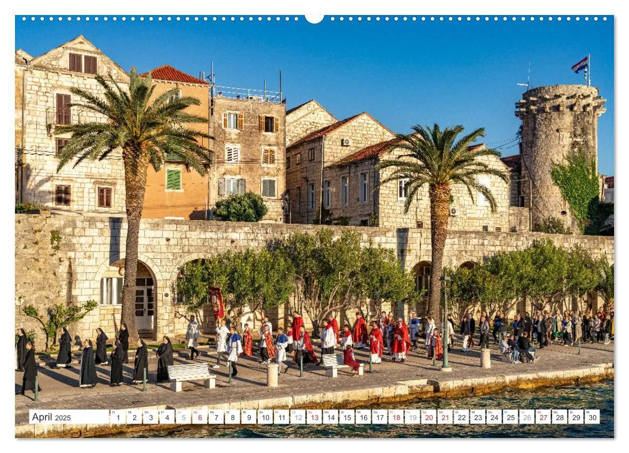 Bild: 9783457148808 | Kroatien - Korcula (Wandkalender 2025 DIN A2 quer), CALVENDO...