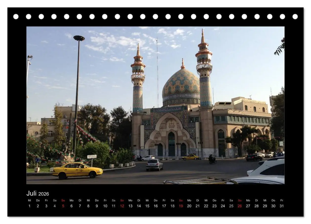 Bild: 9783516168808 | IRAN 2026 (Tischkalender 2026 DIN A5 quer), CALVENDO Monatskalender