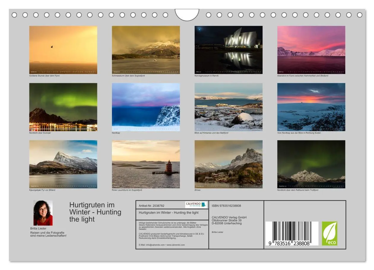 Bild: 9783516238808 | Hurtigruten im Winter - Hunting the light (Wandkalender 2026 DIN A4...