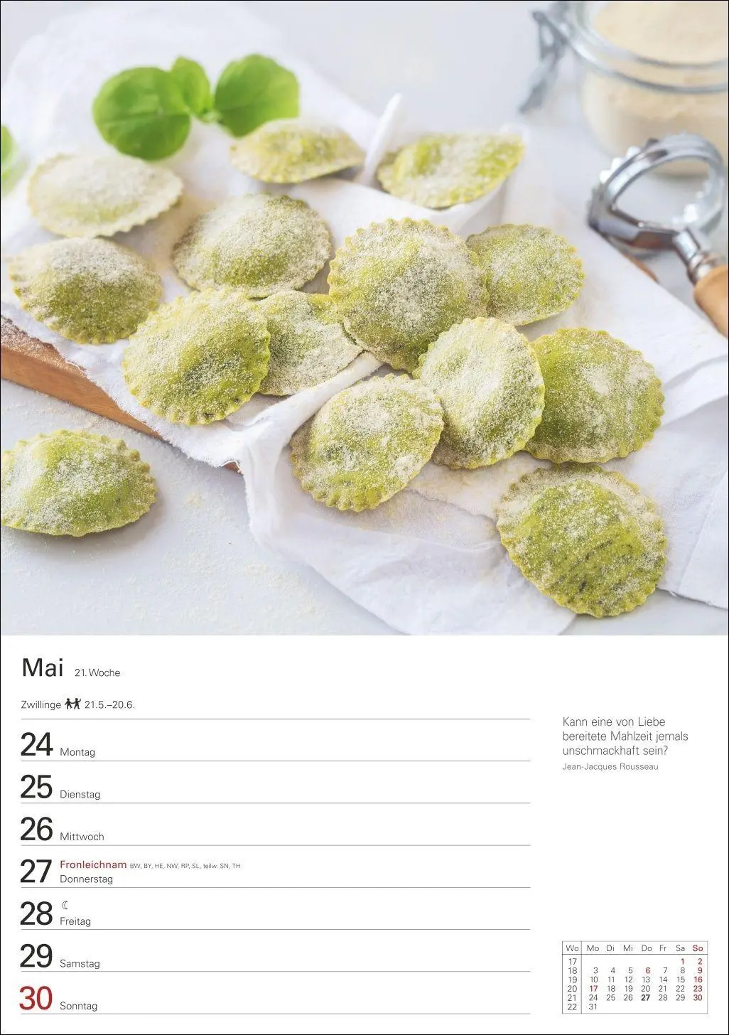 Bild: 9783840038808 | Küchenkalender Wochenplaner 2027 - 53 inspirierende Fotografien | 2027