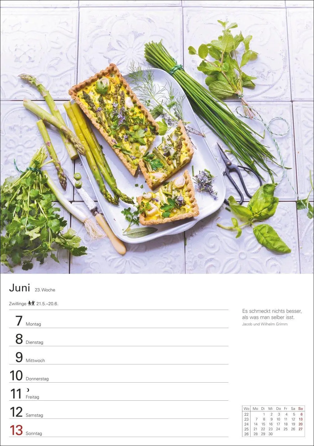 Bild: 9783840038808 | Küchenkalender Wochenplaner 2027 - 53 inspirierende Fotografien | 2027
