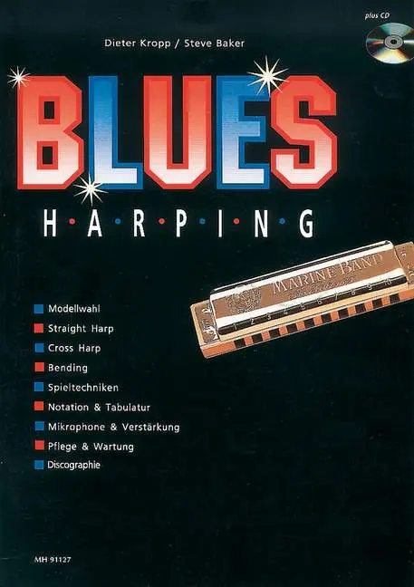 Cover: 9783920468808 | BLUES HARPING 1 | Mundharmonika. | Steve/Kropp, Dieter Baker | 52 S.