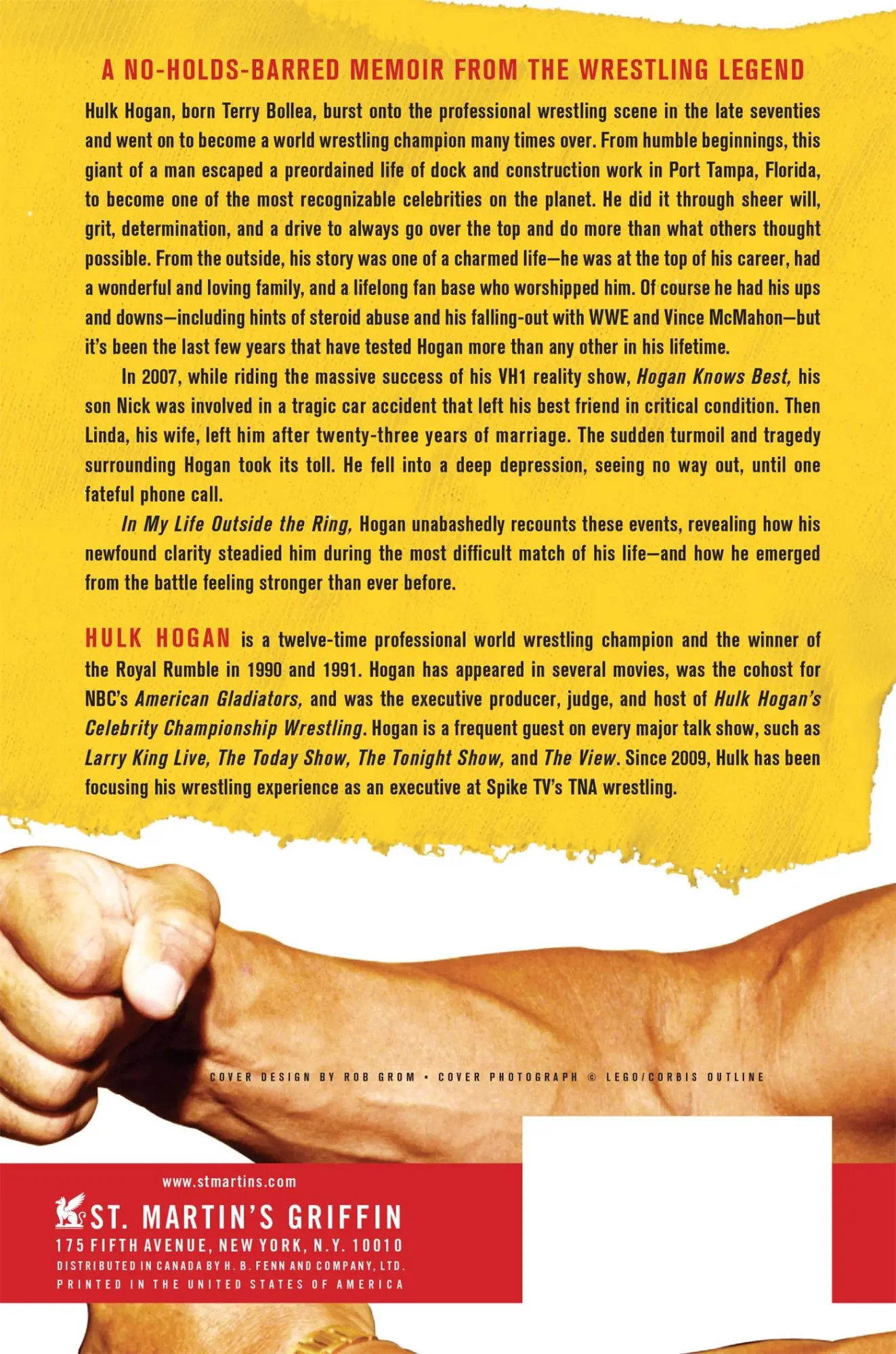 Rückseite: 9780312588908 | My Life Outside the Ring | Hulk Hogan | Taschenbuch | Englisch | 2010