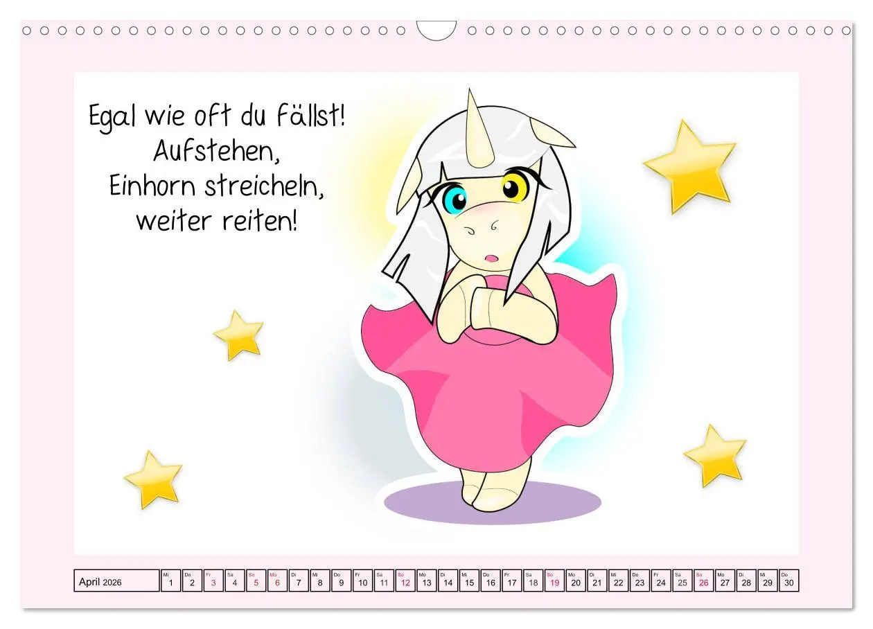 Bild: 9783457758908 | Unicorns. Einhorn-Sprüche und Weisheiten! (Wandkalender 2026 DIN A3...