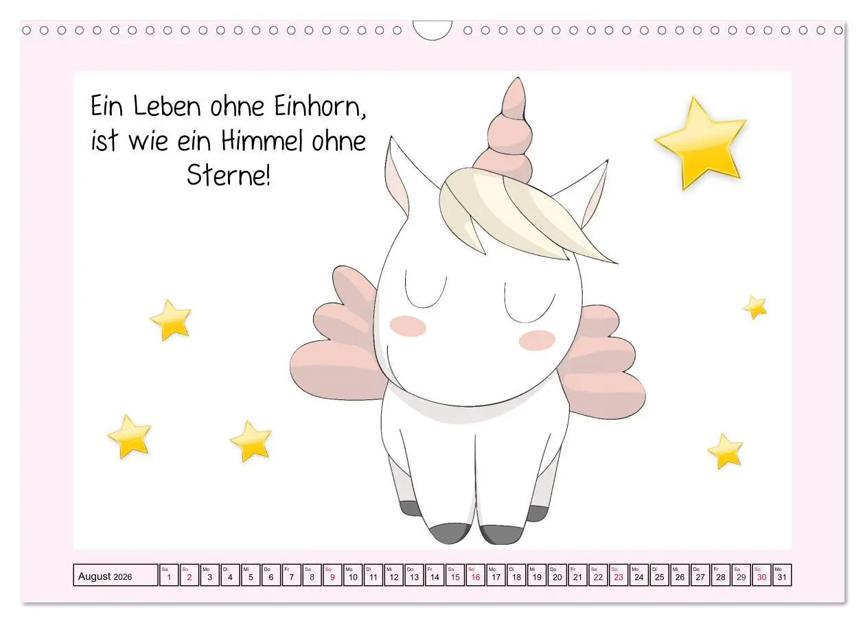 Bild: 9783457758908 | Unicorns. Einhorn-Sprüche und Weisheiten! (Wandkalender 2026 DIN A3...