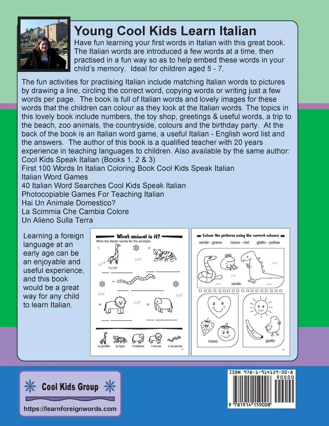 Rückseite: 9781914159008 | Young Cool Kids Learn Italian | Joanne Leyland | Taschenbuch | 2022