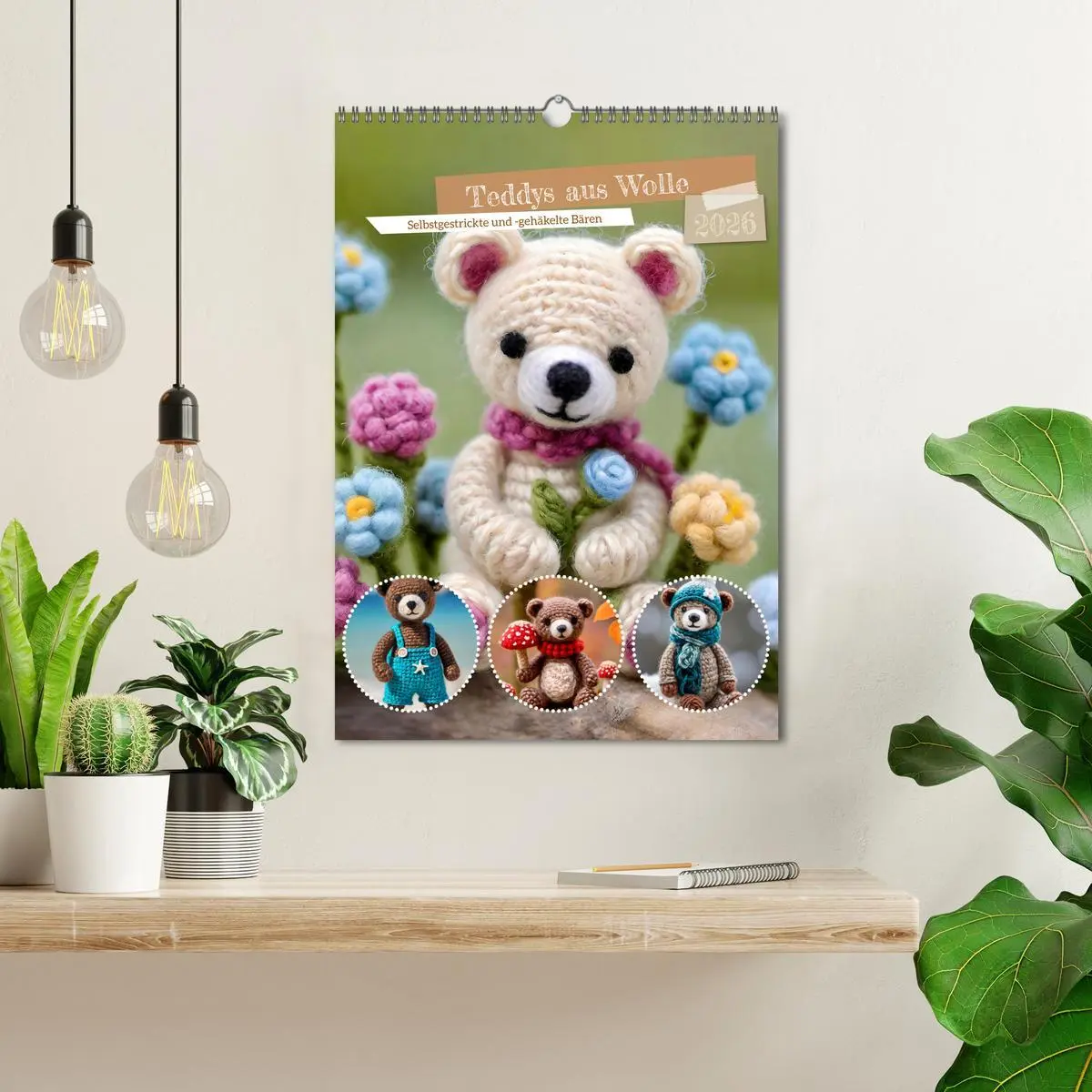 Bild: 9783457269008 | Teddys aus Wolle (Wandkalender 2026 DIN A3 hoch), CALVENDO...