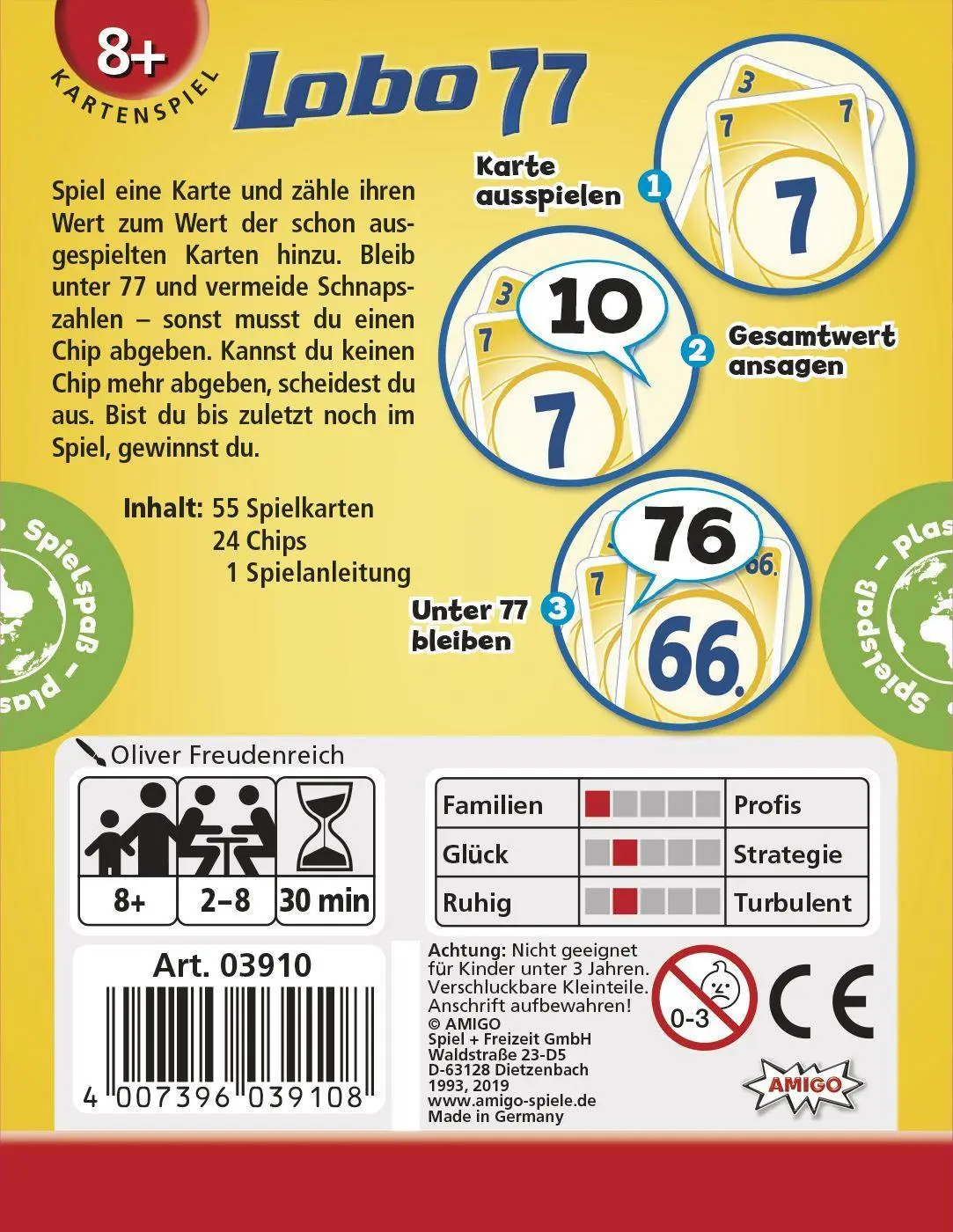 Bild: 4007396039108 | Lobo 77. Kartenspiel | Spiel | 3910 | Deutsch | 2001