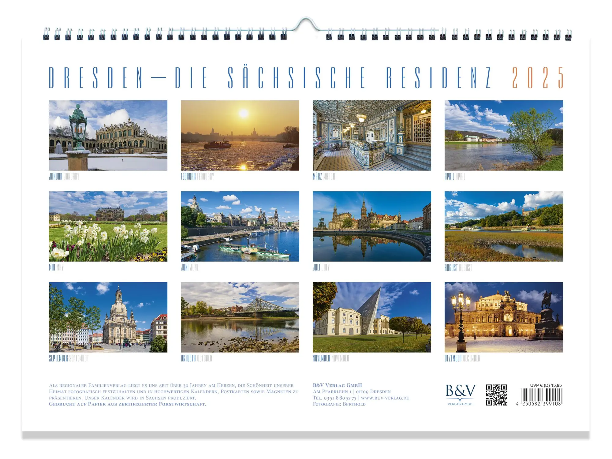Bild: 4250582399108 | Kalender Dresden 2026 - Die Sächsische Residenz | Kalender | Deutsch