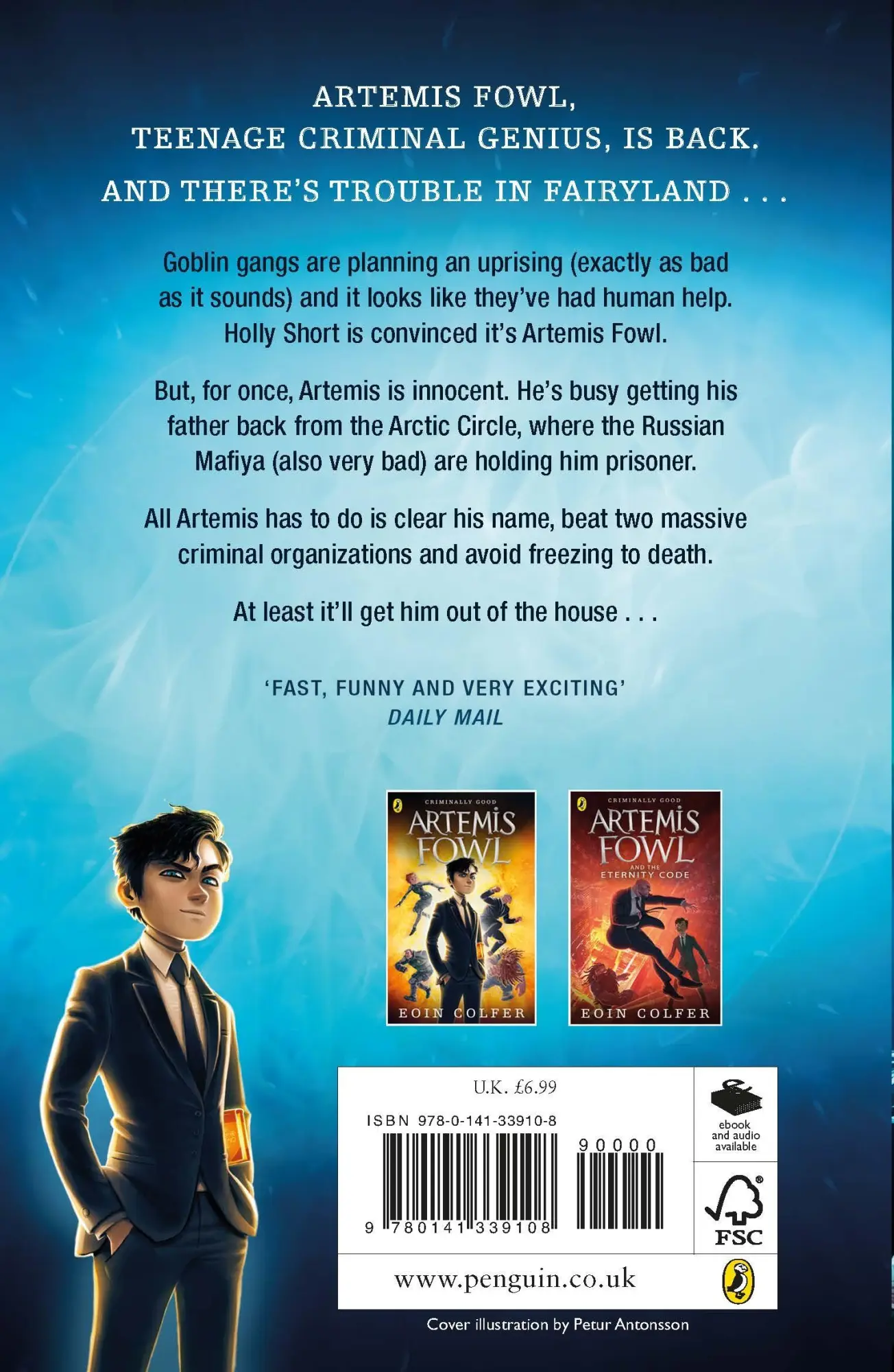 Rückseite: 9780141339108 | Artemis Fowl and The Arctic Incident | Eoin Colfer | Taschenbuch