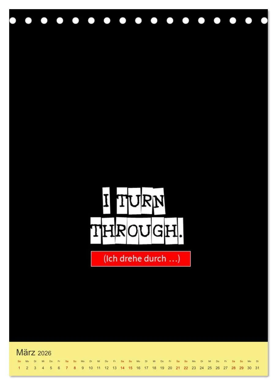 Bild: 9783457259108 | Nix als DENGLISCH (Tischkalender 2026 DIN A5 hoch), CALVENDO...