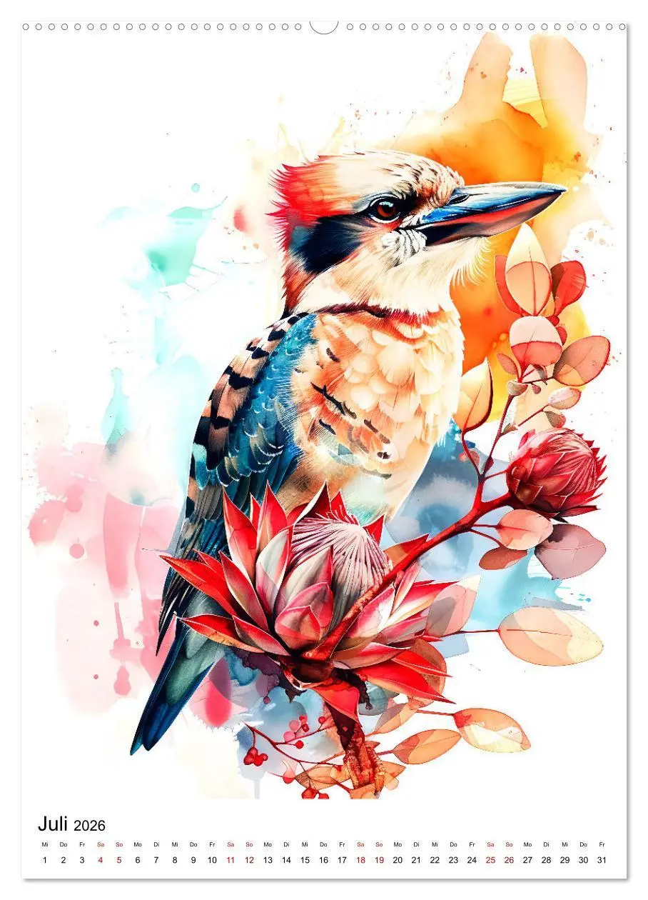 Bild: 9783516279108 | Australiens Tiere - Illustriert in Wasserfarben (Wandkalender 2026...