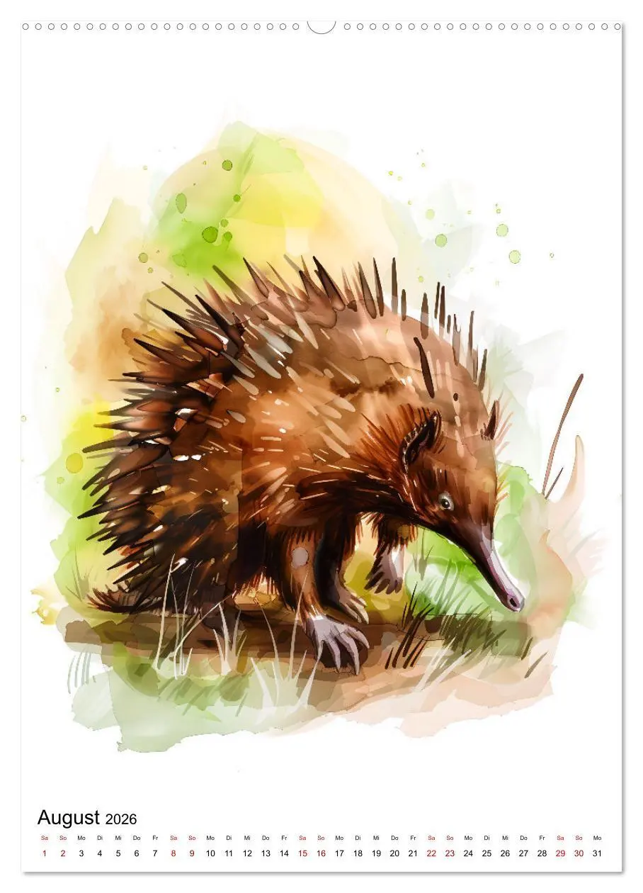 Bild: 9783516279108 | Australiens Tiere - Illustriert in Wasserfarben (Wandkalender 2026...