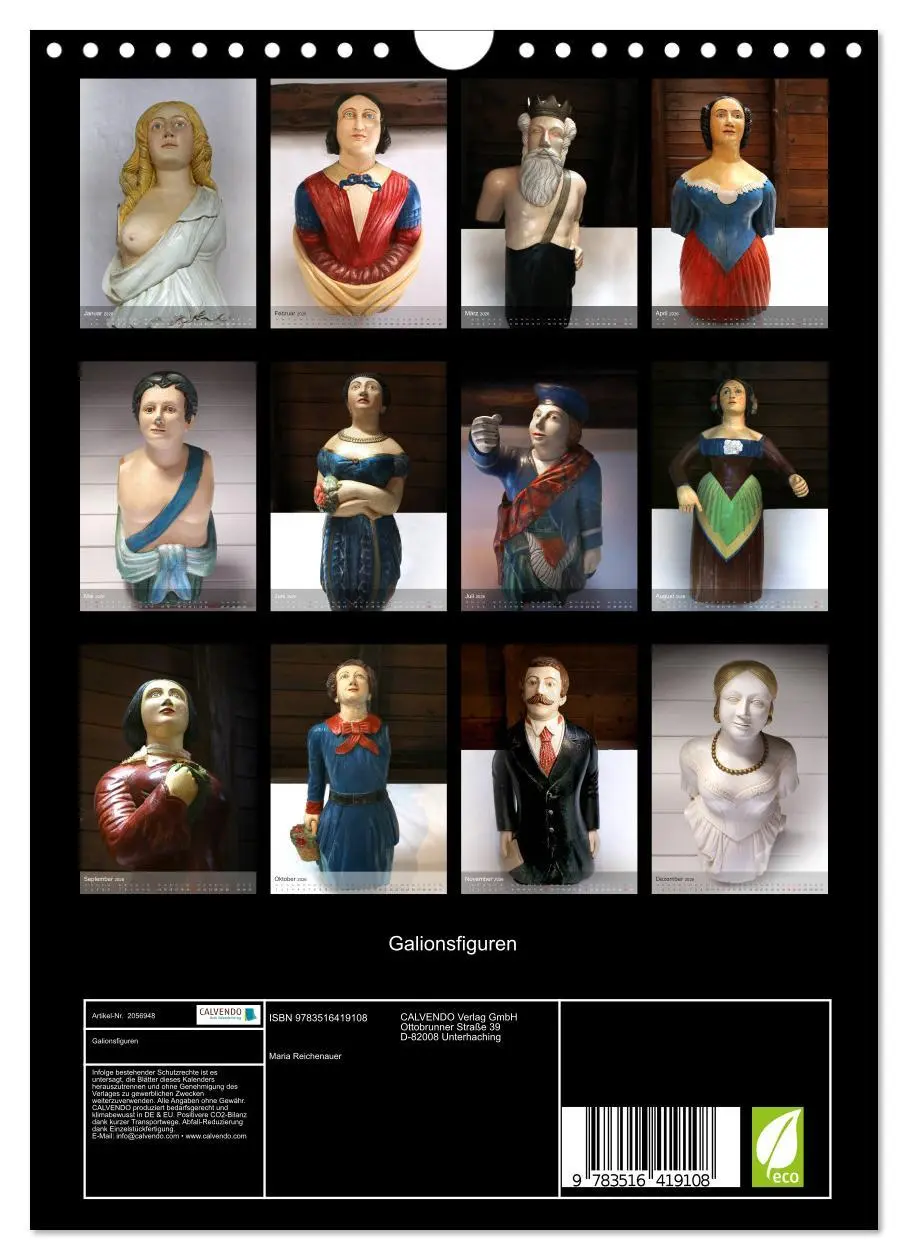 Bild: 9783516419108 | Galionsfiguren (Wandkalender 2026 DIN A4 hoch), CALVENDO...