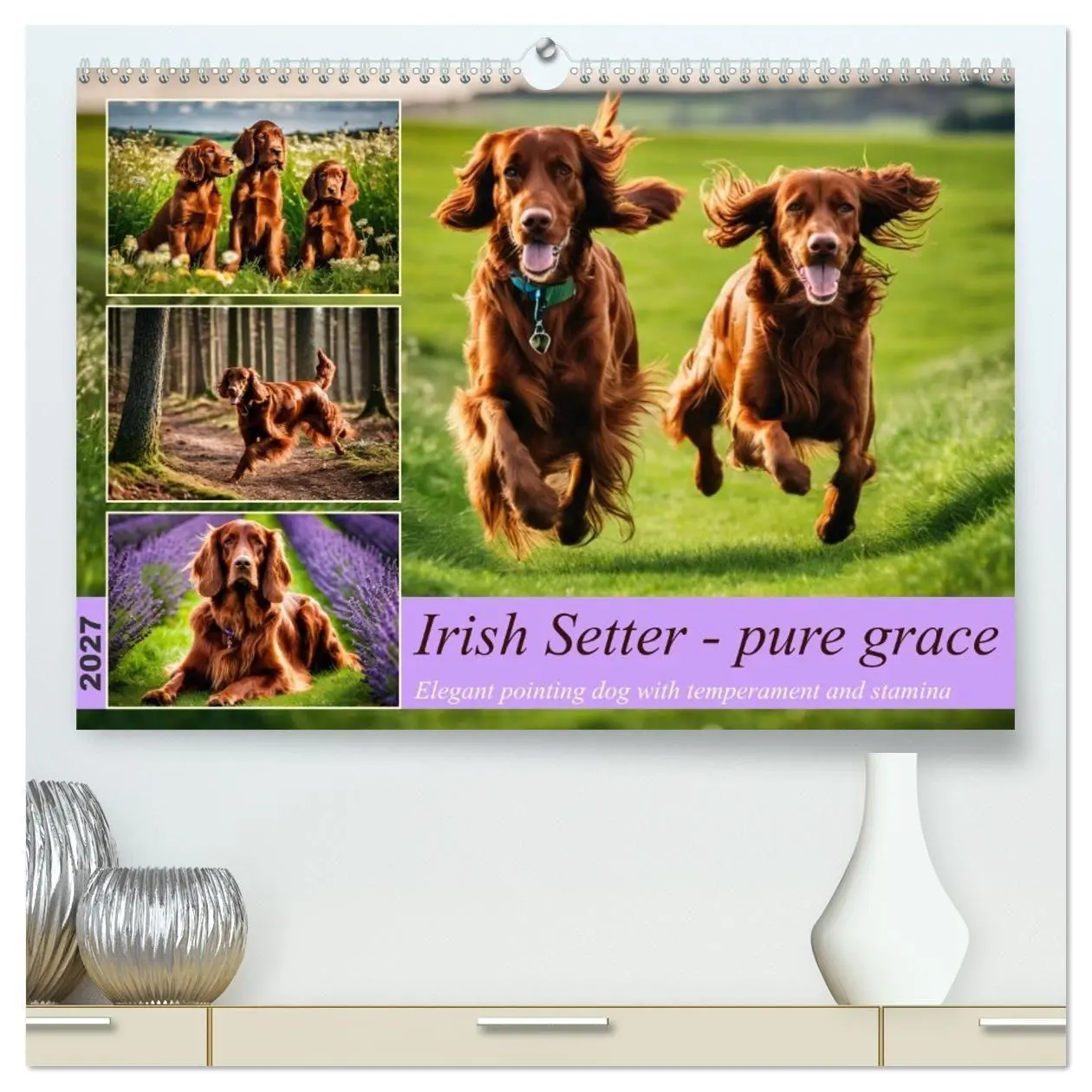 Cover: 9783569129108 | Irish Setter - pure grace (High Quality Premium Wall Calendar 2027...
