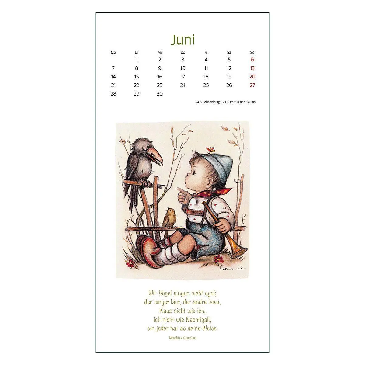 Bild: 9783746269108 | Sr. Maria Innocentia Hummel 2027 | Der Postkartenkalender | Hummel