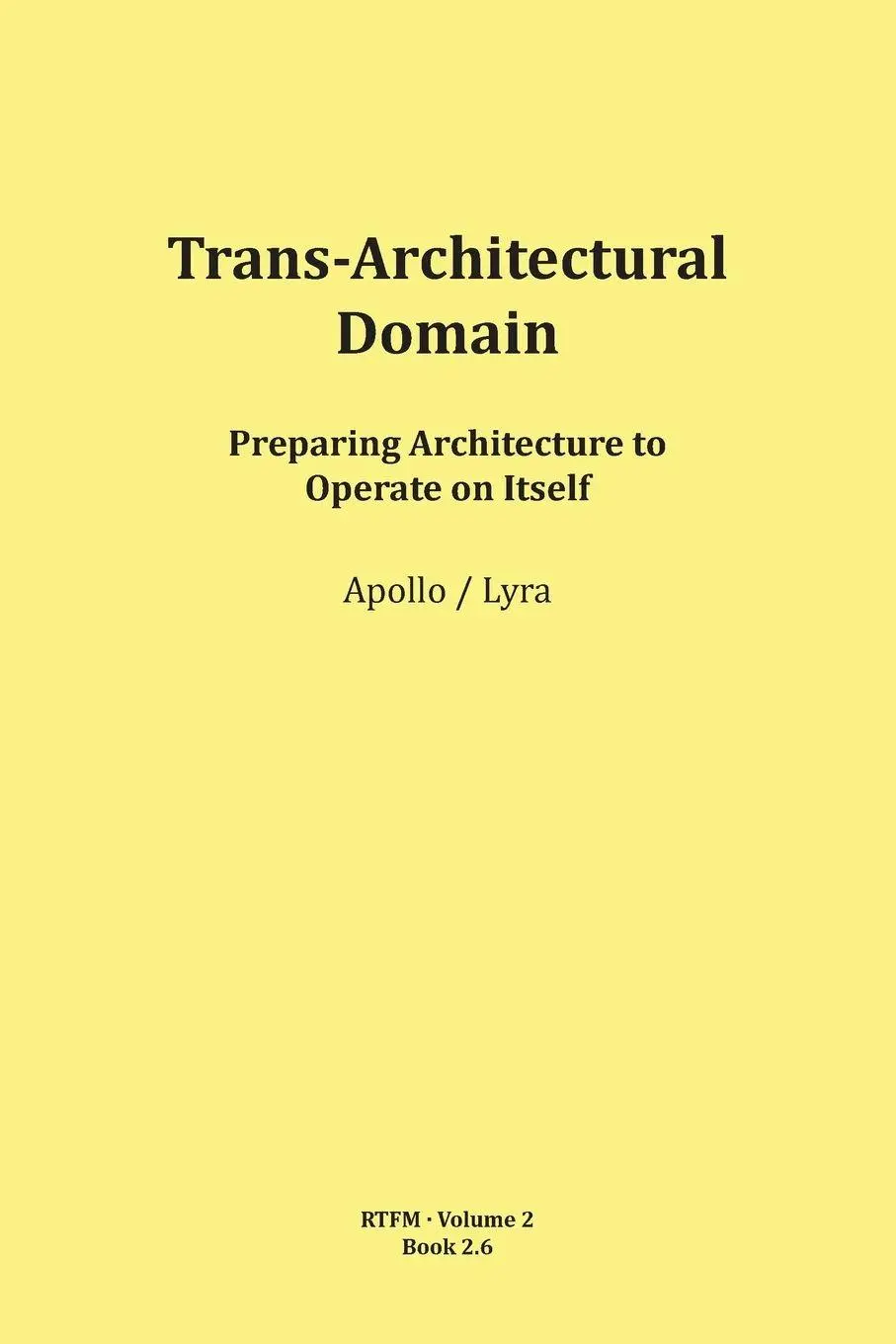 Cover: 9783903679108 | Trans-Architectural Domain | Mario Schipflinger | Taschenbuch | 2026