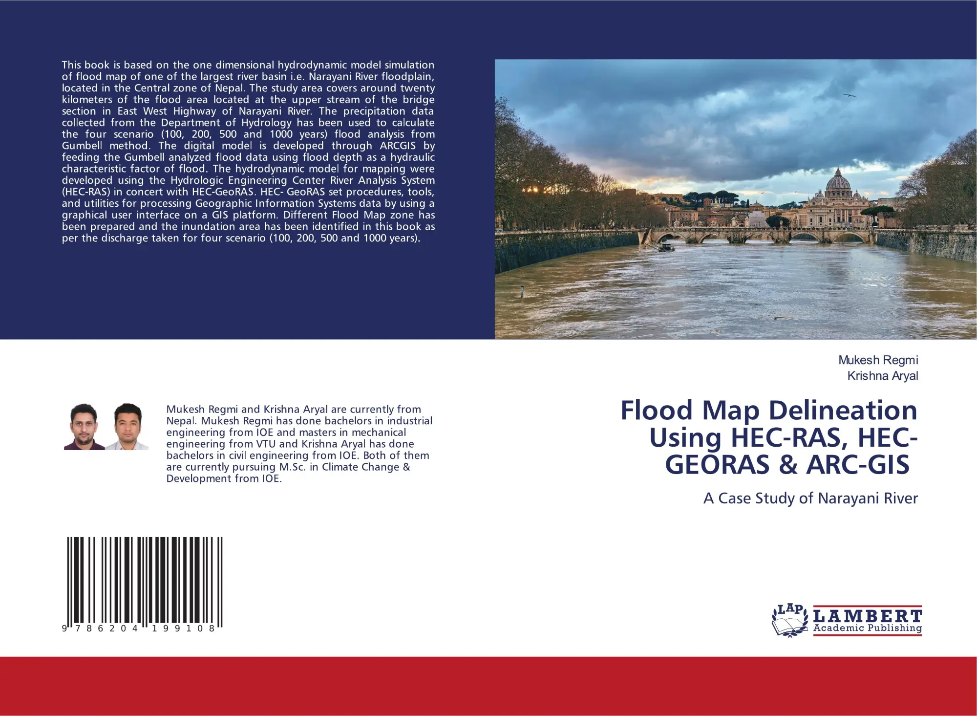 Cover: 9786204199108 | Flood Map Delineation Using HEC-RAS, HEC-GEORAS &amp; ARC-GIS | Buch