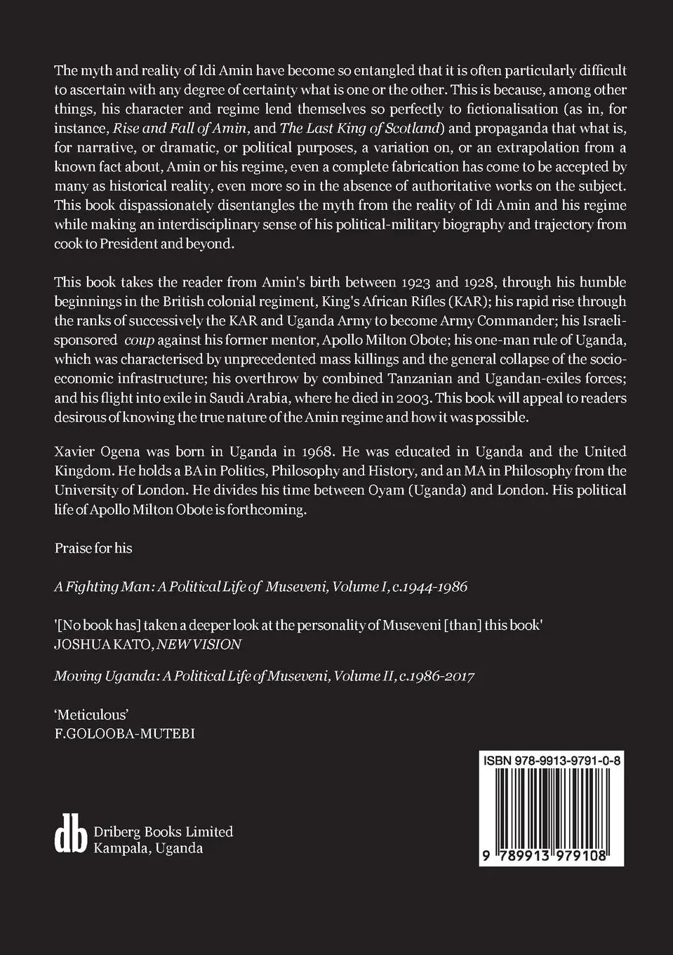 Rückseite: 9789913979108 | Idi Amin | A Study in Tyranny | Xavier Ogena | Taschenbuch | Englisch