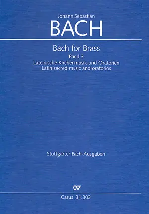 Cover: 9790007089108 | Bach for Brass 3 | Lateinische Kirchenmusik und Oratorien | Bach