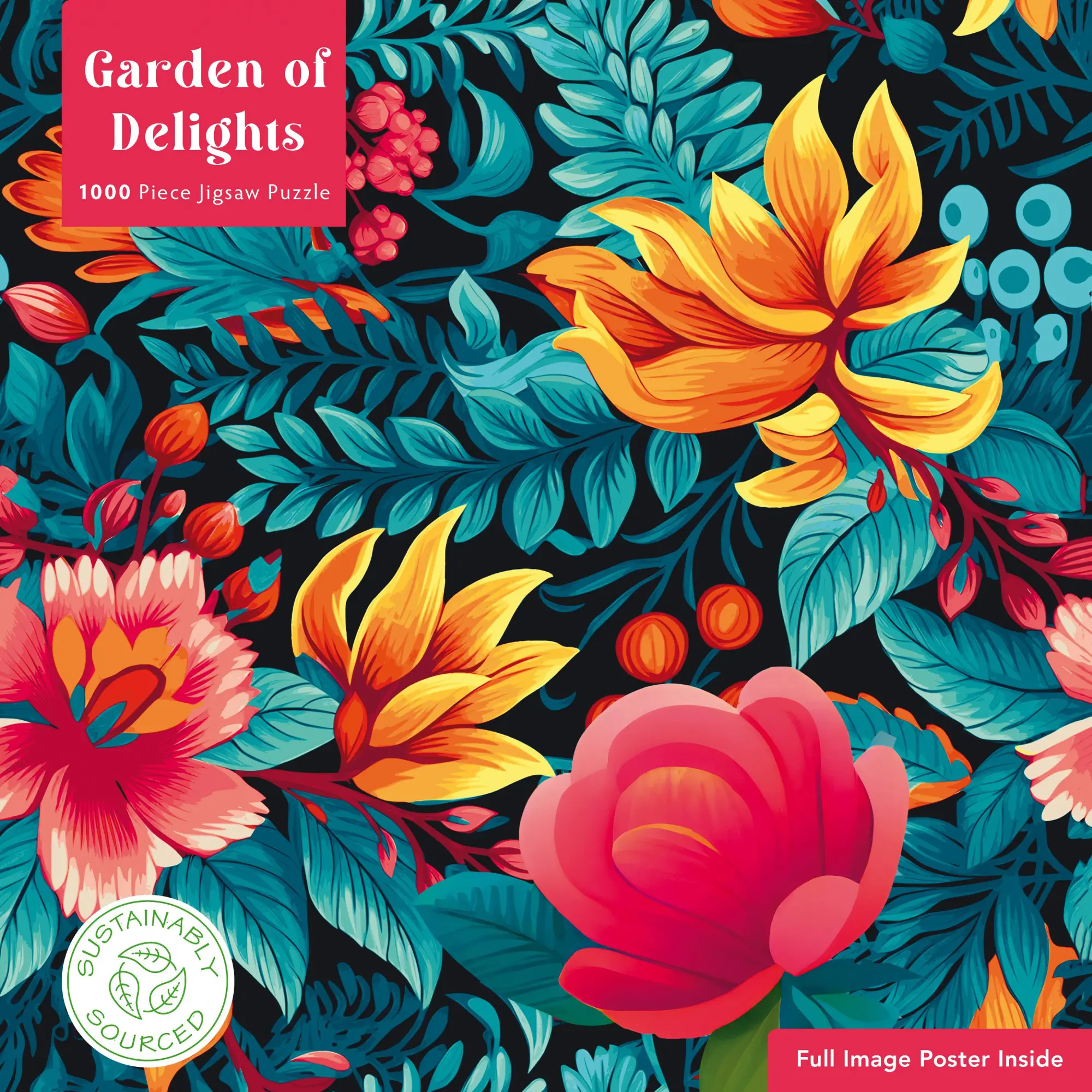 Cover: 9781804179208 | Adult Sustainable Jigsaw Puzzle Garden of Delights | Publishing | 1 S.