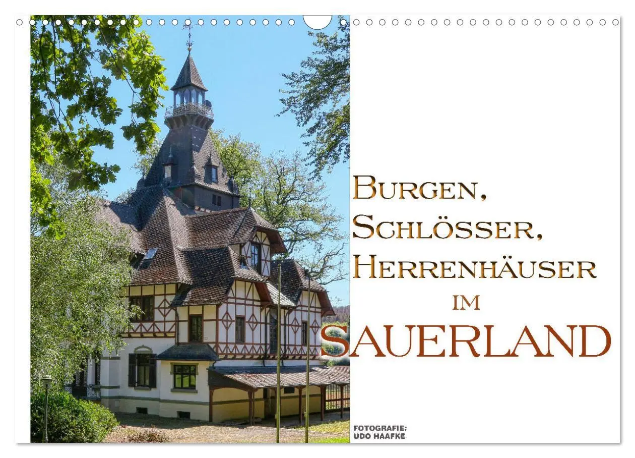 Cover: 9783435089208 | Burgen, Schlösser, Herrenhäuer im Sauerland (Wandkalender 2025 DIN...