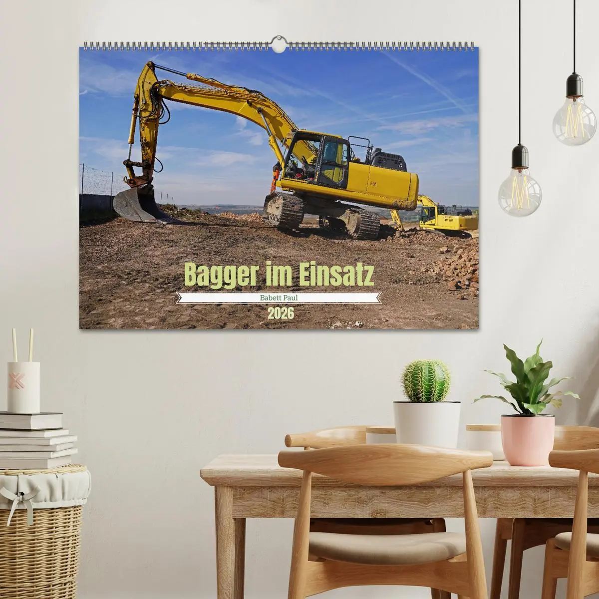 Bild: 9783457319208 | Bagger im Einsatz (Wandkalender 2026 DIN A2 quer), CALVENDO...