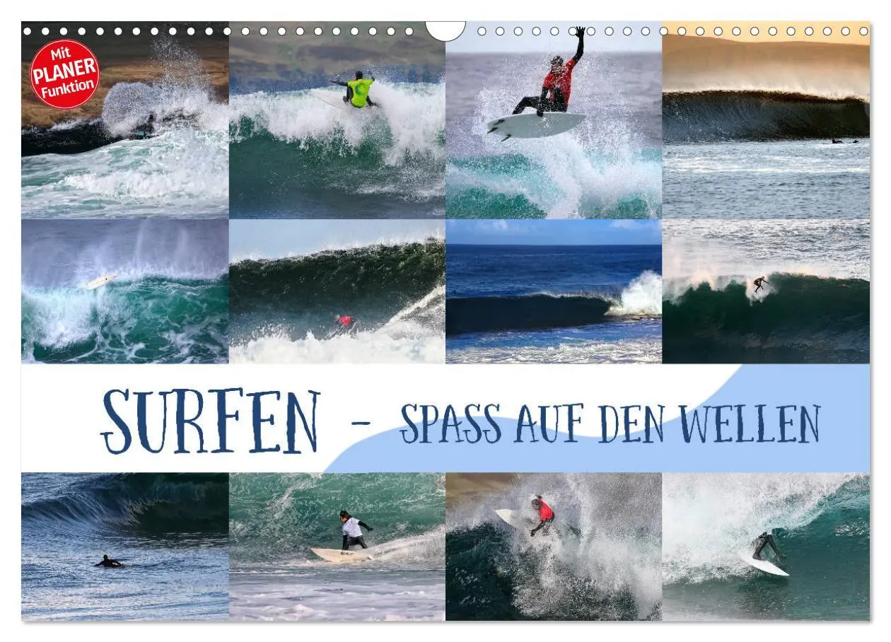 Cover: 9783457939208 | Surfen - Spaß auf den Wellen (Wandkalender 2026 DIN A3 quer),...