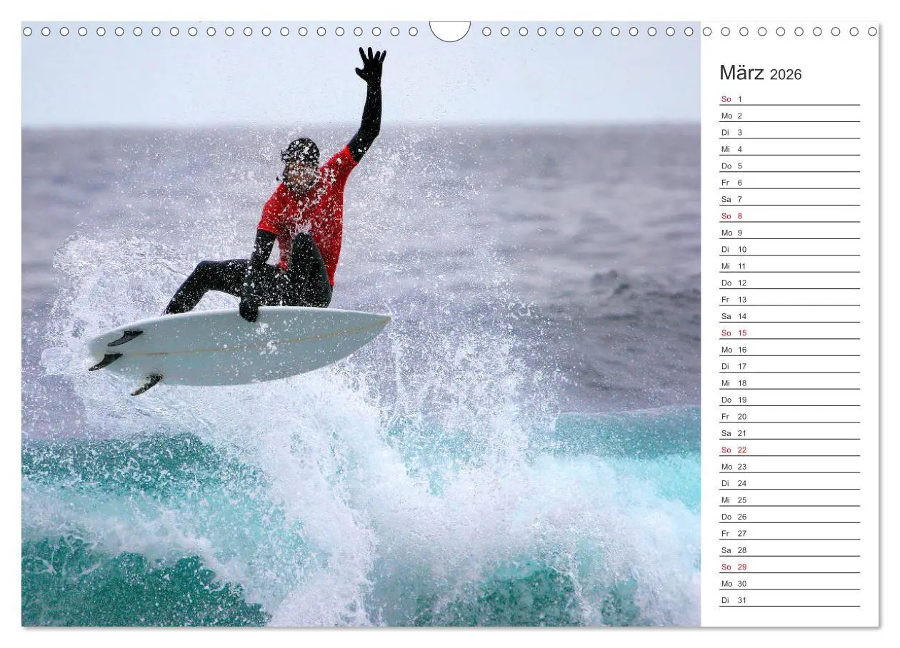 Bild: 9783457939208 | Surfen - Spaß auf den Wellen (Wandkalender 2026 DIN A3 quer),...