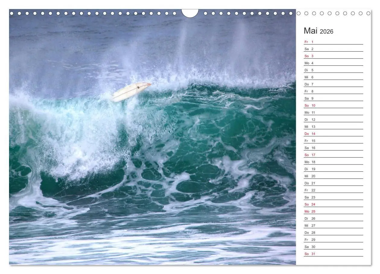 Bild: 9783457939208 | Surfen - Spaß auf den Wellen (Wandkalender 2026 DIN A3 quer),...