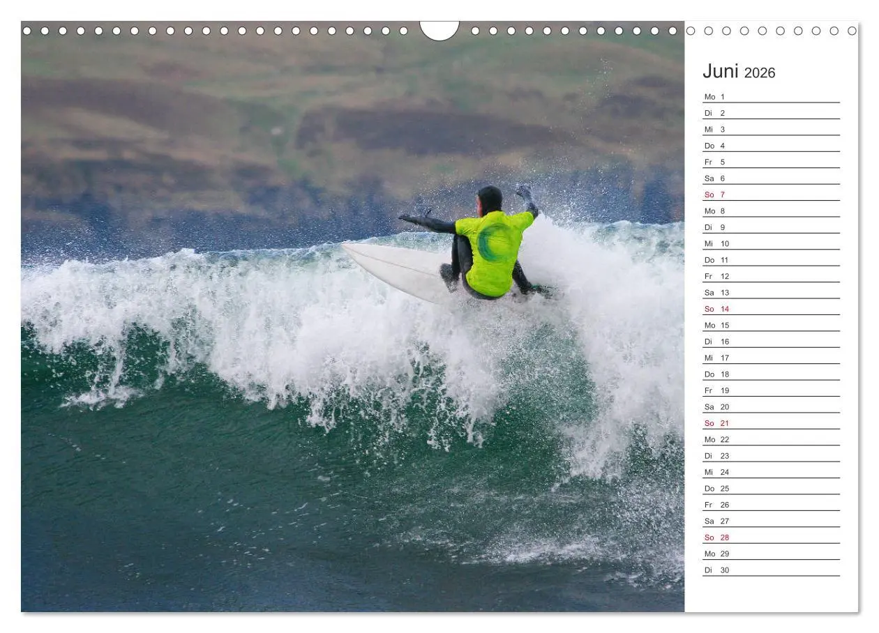 Bild: 9783457939208 | Surfen - Spaß auf den Wellen (Wandkalender 2026 DIN A3 quer),...