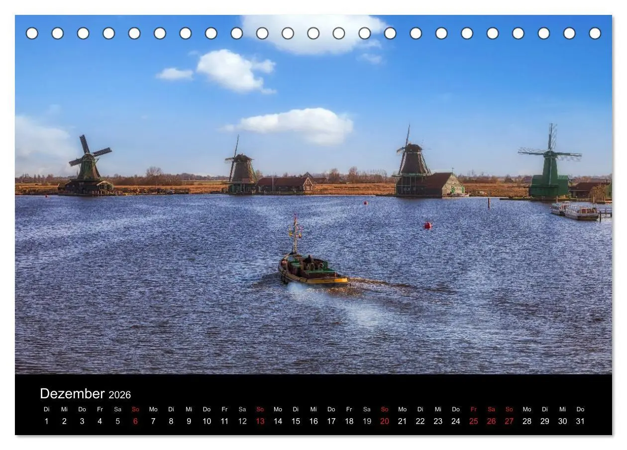 Bild: 9783516199208 | Die Niederlande (Tischkalender 2026 DIN A5 quer), CALVENDO...