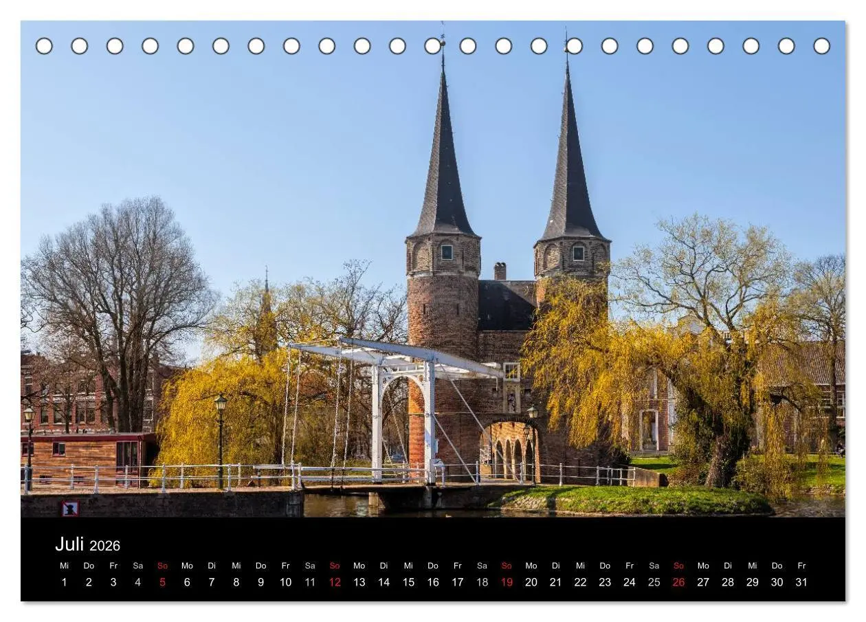 Bild: 9783516199208 | Die Niederlande (Tischkalender 2026 DIN A5 quer), CALVENDO...