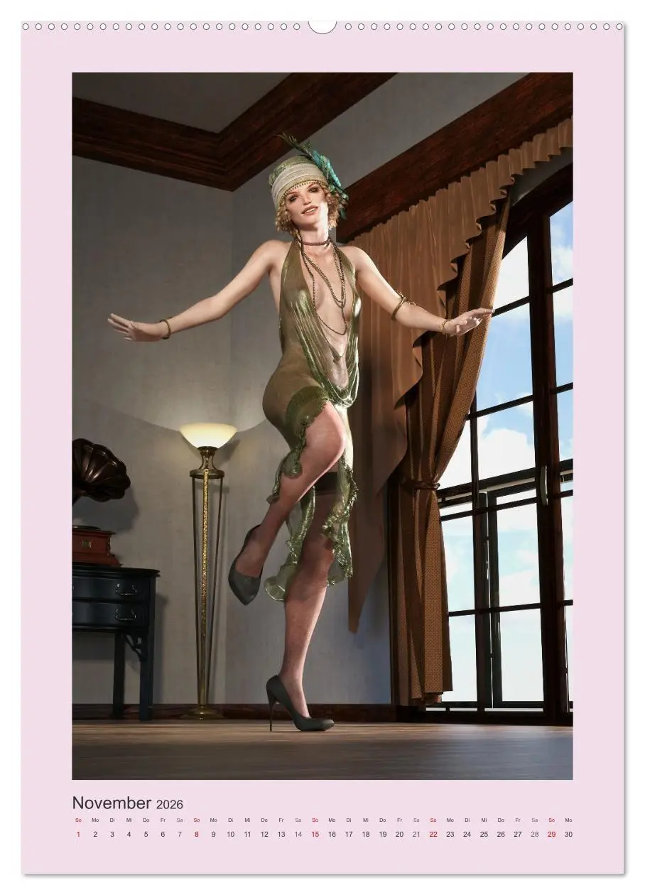 Bild: 9783516339208 | Pin Up Tänzerinnen (hochwertiger Premium Wandkalender 2026 DIN A2...