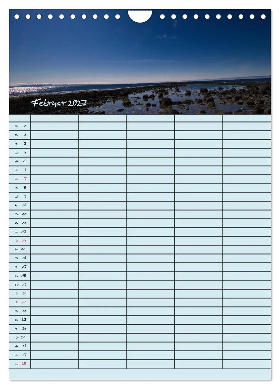 Bild: 9783594249208 | Island Familienplaner (Wandkalender 2027 DIN A4 hoch), CALVENDO...