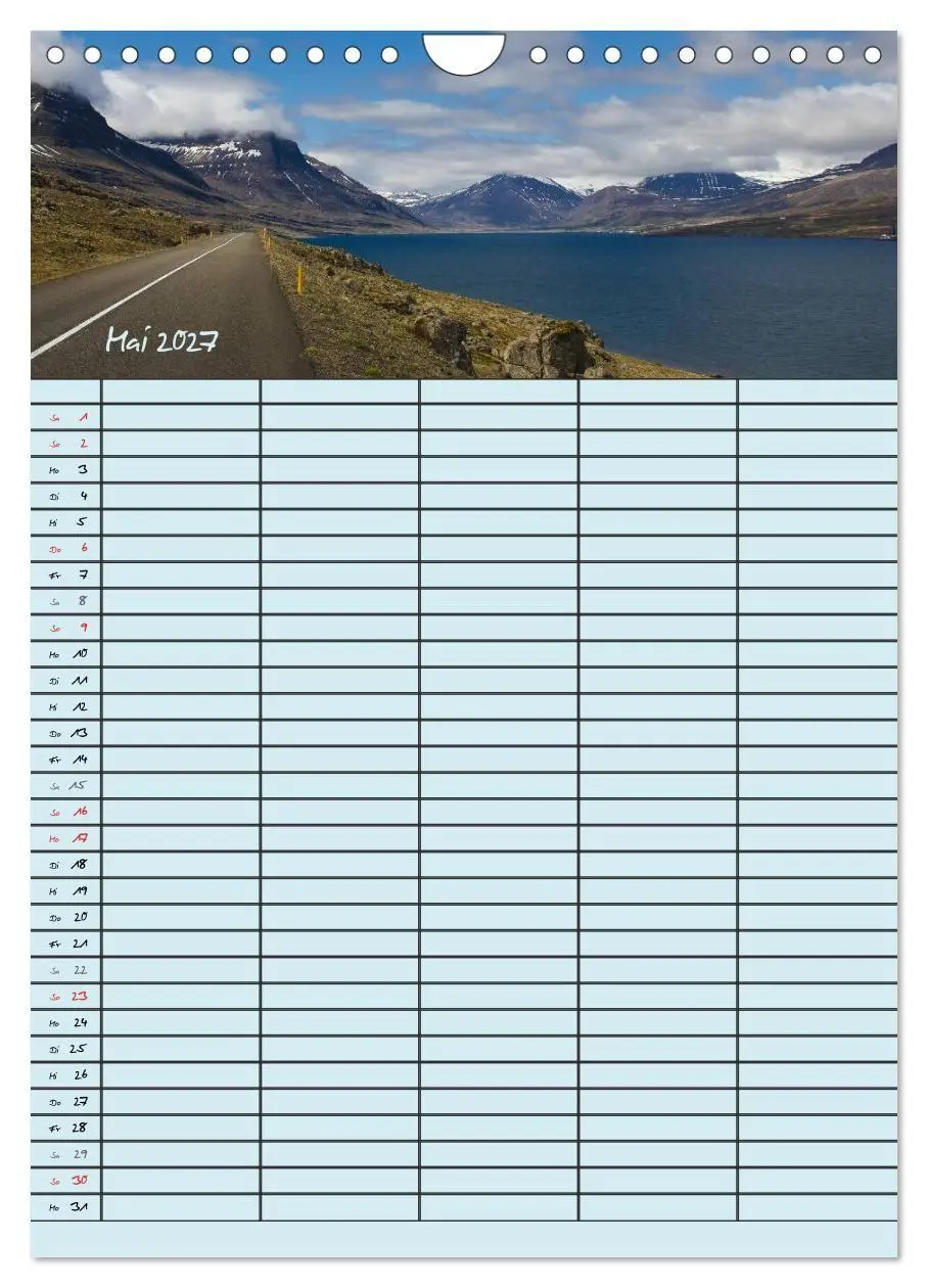 Bild: 9783594249208 | Island Familienplaner (Wandkalender 2027 DIN A4 hoch), CALVENDO...