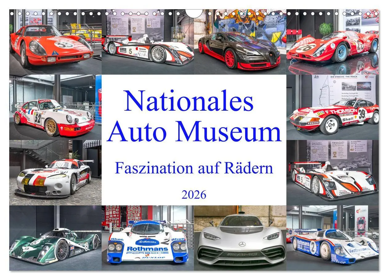 Cover: 9783457479308 | Nationales Auto Museum, Faszination auf Rädern (Wandkalender 2026...
