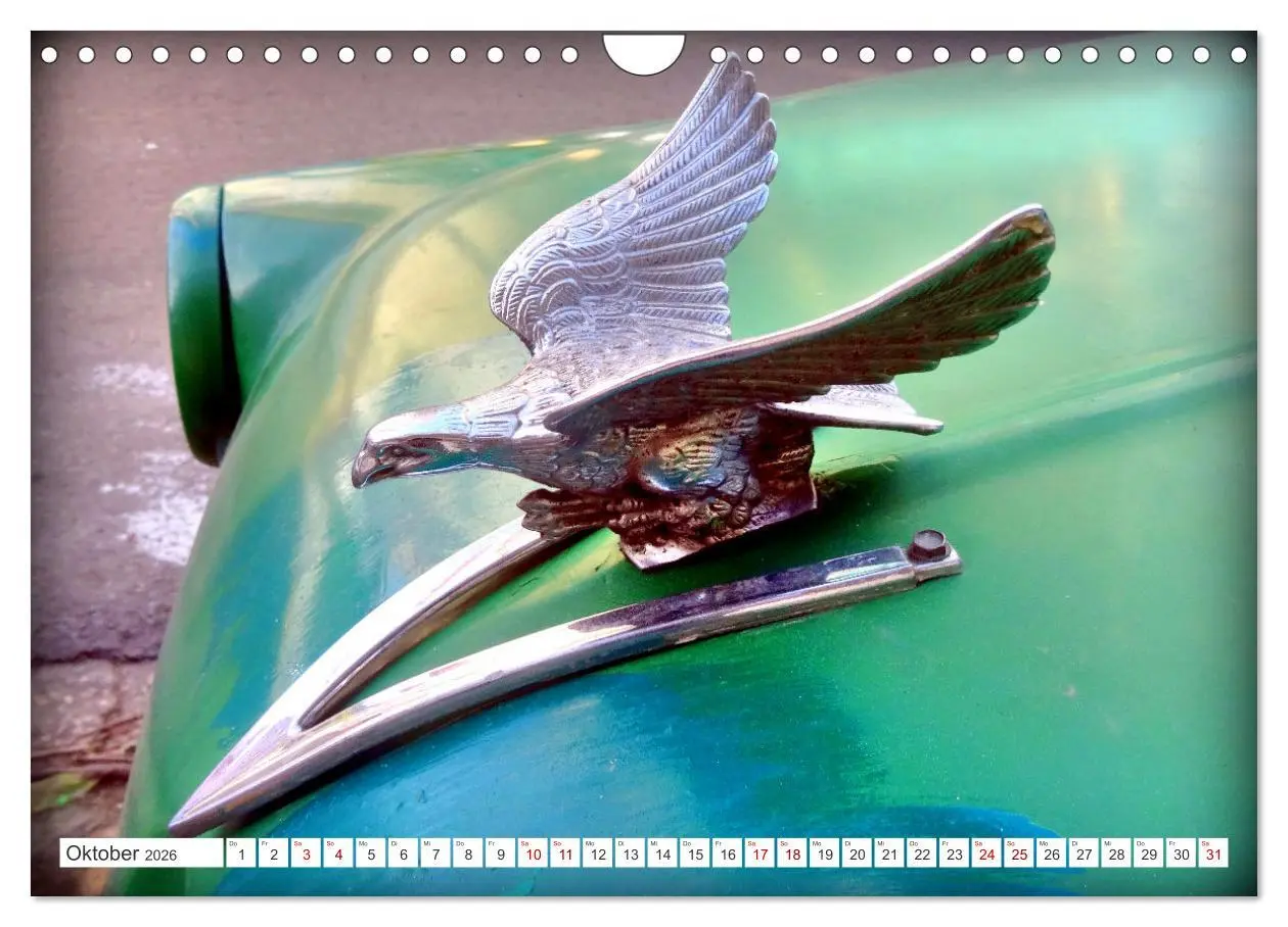 Bild: 9783457549308 | Tierische Oldtimer - Markante Kühlerfiguren (Wandkalender 2026 DIN...