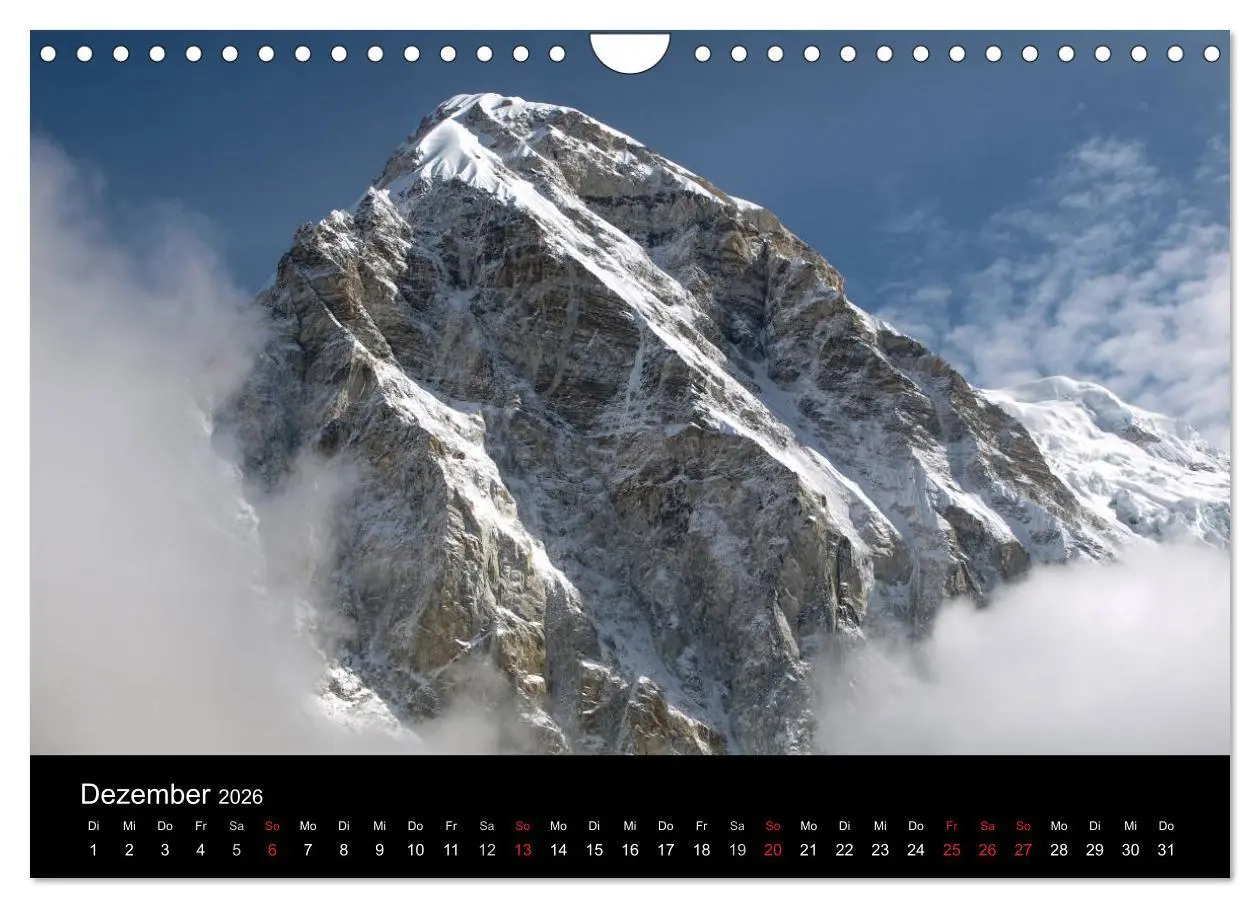 Bild: 9783516189308 | Majestätische Bergwelten - Der Everest Trek (Wandkalender 2026 DIN...