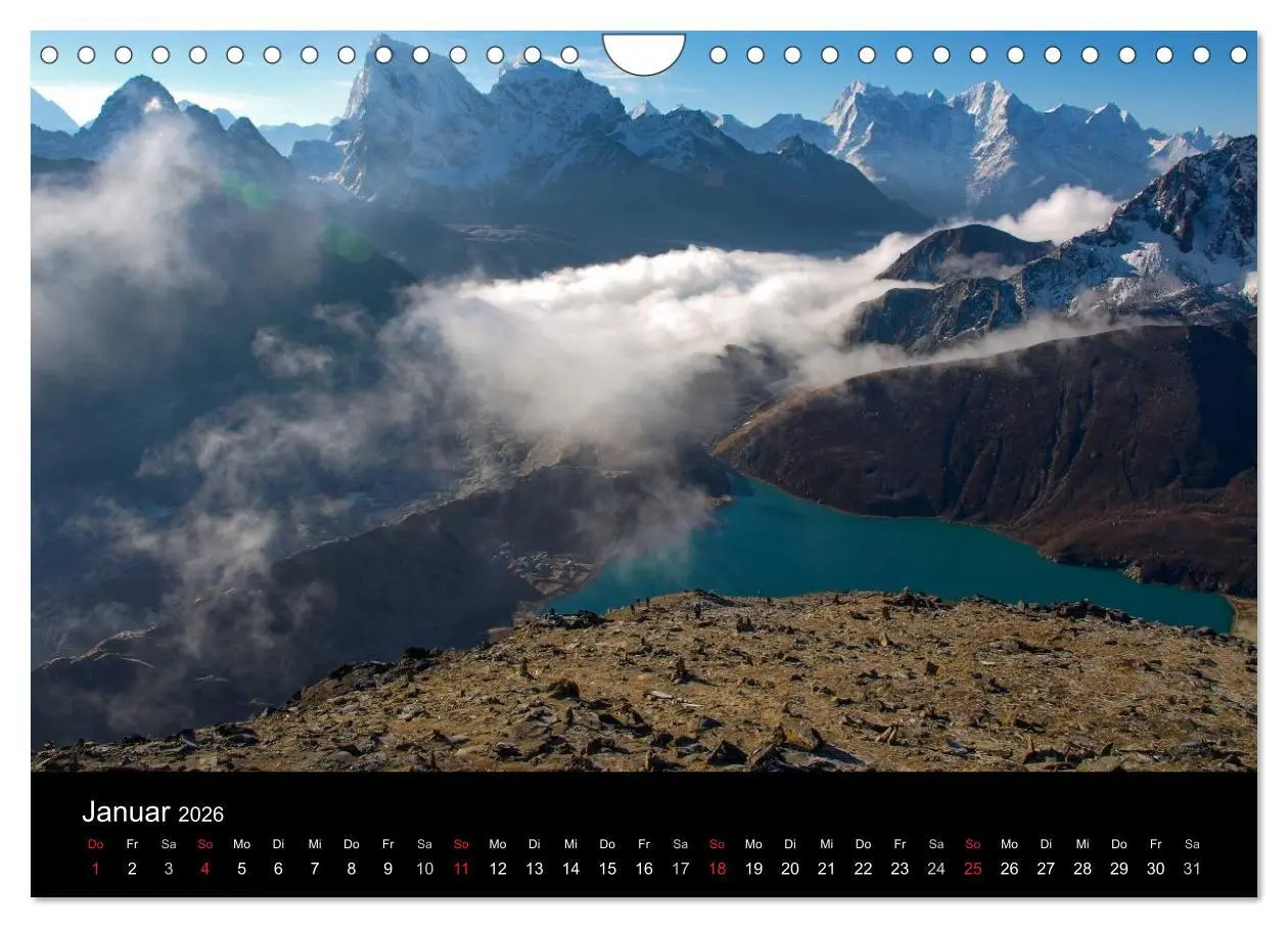 Bild: 9783516189308 | Majestätische Bergwelten - Der Everest Trek (Wandkalender 2026 DIN...